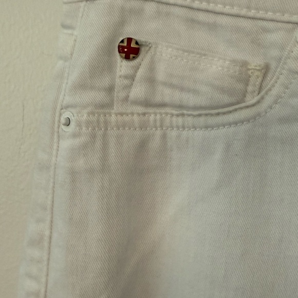 NEW Hudson Muse Crop Skinny 5โ Cuff White Jeans - Picture 3 of 12